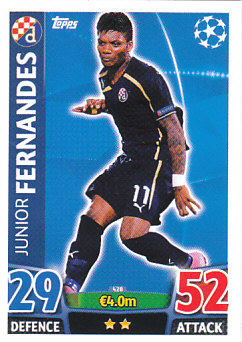 Junior Fernandes Dinamo Zagreb 2015/16 Topps Match Attax CL #428