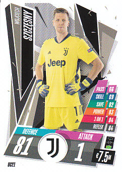 Wojciech Szczesny Juventus FC 2020/21 Topps Match Attax CL Update Update Card #UC21