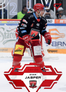 Evan Jasper Hradec Kralove Tipsport ELH 2023/24 SportZoo 1. serie Goal Light /60 #28