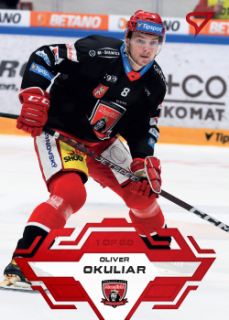 Oliver Okuliar Hradec Kralove Tipsport ELH 2023/24 SportZoo 1. serie Goal Light /60 #32