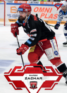 Marek Zachar Hradec Kralove Tipsport ELH 2023/24 SportZoo 1. serie Goal Light /60 #36