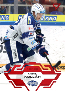 Andrej Kollar Kometa Brno Tipsport ELH 2023/24 SportZoo 1. serie Goal Light /60 #121