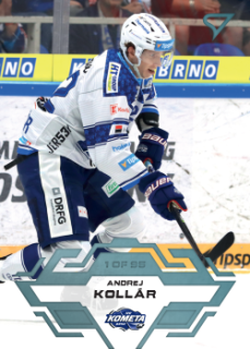 Andrej Kollar Kometa Brno Tipsport ELH 2023/24 SportZoo 1. serie Ice Reflection /95 #121