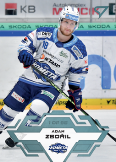 Adam Zboril Kometa Brno Tipsport ELH 2023/24 SportZoo 1. serie Ice Reflection /95 #126