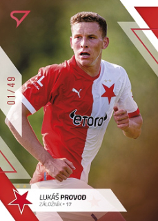 Lukas Provod Slavia Praha SportZoo FORTUNA:LIGA 2022/23 2. serie Red /49 #219