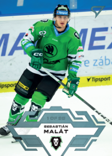 Sebastian Malat Mlada Boleslav Tipsport ELH 2023/24 SportZoo 1. serie Ice Reflection /95 #175
