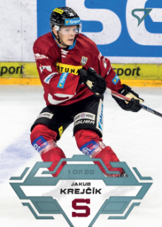 Jakub Krejcik Sparta Tipsport ELH 2023/24 SportZoo 1. serie Ice Reflection /95 #77