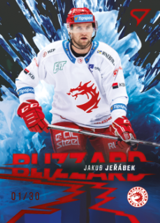 Jakub Jerabek Trinec Tipsport ELH 2023/24 SportZoo 1. serie Blizzard /30 #BL-01