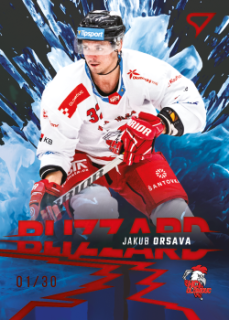 Jakub Orsava Olomouc Tipsport ELH 2023/24 SportZoo 1. serie Blizzard /30 #BL-25