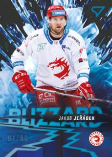 Jakub Jerabek Trinec Tipsport ELH 2023/24 SportZoo 1. serie Blizzard /60 #BL-01