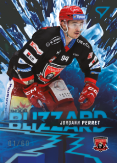 Jordann Perret Hradec Kralove Tipsport ELH 2023/24 SportZoo 1. serie Blizzard /60 #BL-07