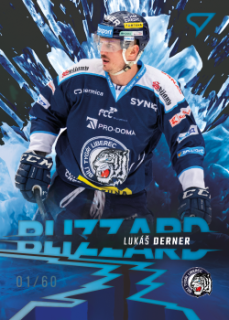 Lukas Derner Liberec Tipsport ELH 2023/24 SportZoo 1. serie Blizzard /60 #BL-17