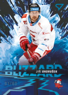 Jiri Ondrusek Olomouc Tipsport ELH 2023/24 SportZoo 1. serie Blizzard /60 #BL-23