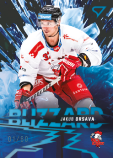 Jakub Orsava Olomouc Tipsport ELH 2023/24 SportZoo 1. serie Blizzard /60 #BL-25