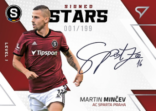 Martin Mincev Sparta Praha SportZoo FORTUNA:LIGA 2022/23 2. serie Signed Stars - Level 1 /199 #SL1-MM