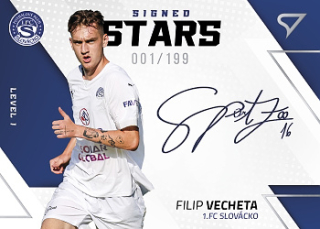 Filip Vecheta Slovacko SportZoo FORTUNA:LIGA 2022/23 2. serie Signed Stars - Level 1 /199 #SL1-FV