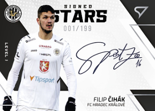 Filip Cihak Hradec Kralove SportZoo FORTUNA:LIGA 2022/23 2. serie Signed Stars - Level 1 /199 #SL1-FC