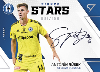 Antonin Rusek Sigma Olomouc SportZoo FORTUNA:LIGA 2022/23 2. serie Signed Stars - Level 1 /199 #SL1-AR