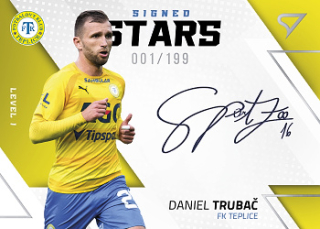 Daniel Trubac Teplice SportZoo FORTUNA:LIGA 2022/23 2. serie Signed Stars - Level 1 /199 #SL1-DT