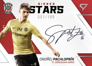 Ondrej Pachlopnik Brno SportZoo FORTUNA:LIGA 2022/23 2. serie Signed Stars - Level 1 /199 #SL1-OP