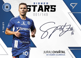 Juraj Chvatal Sigma Olomouc SportZoo FORTUNA:LIGA 2022/23 2. serie Signed Stars - Level 2 /149 #SL2-JC