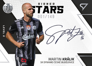 Martin Kralik Ceske Budejovice SportZoo FORTUNA:LIGA 2022/23 2. serie Signed Stars - Level 2 /149 #SL2-MK