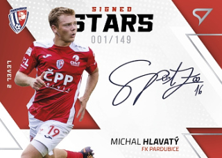 Michal Hlavaty Pardubice SportZoo FORTUNA:LIGA 2022/23 2. serie Signed Stars - Level 2 /149 #SL2-MH