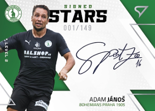 Adam Janos Bohemians Praha SportZoo FORTUNA:LIGA 2022/23 2. serie Signed Stars - Level 2 /149 #SL2-AJ