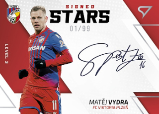 Matej Vydra Viktoria Plzen SportZoo FORTUNA:LIGA 2022/23 2. serie Signed Stars - Level 3 /99 #SL3-MV