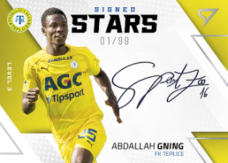Abdallah Gning Teplice SportZoo FORTUNA:LIGA 2022/23 2. serie Signed Stars - Level 3 /99 #SL3-AG
