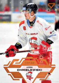Aron Chmielewski Olomouc Tipsport ELH 2023/24 SportZoo 1. serie Blade Sparks /25 #137