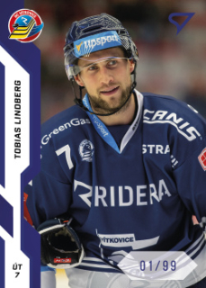 Tobias Lindberg Vitkovice Tipsport ELH 2022/23 SportZoo 1. serie Blue /99 #142