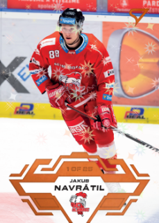 Jakub Navratil Olomouc Tipsport ELH 2023/24 SportZoo 1. serie Blade Sparks /25 #143