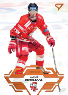 Jakub Orsava Olomouc Tipsport ELH 2023/24 SportZoo 1. serie Blade Sparks /25 #144