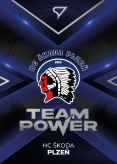 Logo Plzen Tipsport ELH 2023/24 SportZoo 1. serie Team Power #TP-35