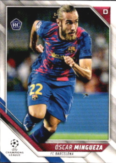 Oscar Mingueza FC Barcelona Topps UEFA Champions League Collection 2021/22 #41