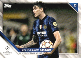 Alessandro Bastoni Internazionale Milano Topps UEFA Champions League Collection 2021/22 #48