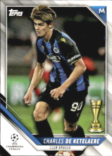 Charles De Ketelaere Club Brugge Topps UEFA Champions League Collection 2021/22 #59