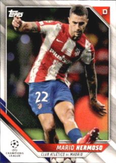 Mario Hermoso Atletico Madrid Topps UEFA Champions League Collection 2021/22 #63