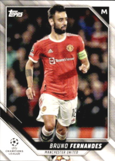 Bruno Fernandes Manchester United Topps UEFA Champions League Collection 2021/22 #78