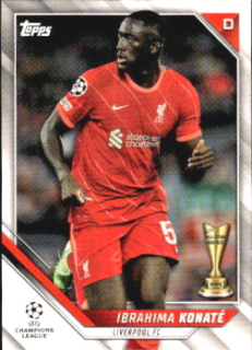 Ibrahima Konate Liverpool Topps UEFA Champions League Collection 2021/22 #117
