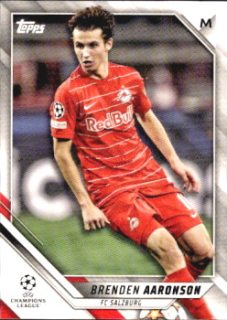 Brenden Aaronson Red Bull Salzburg Topps UEFA Champions League Collection 2021/22 #122