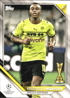 Youssoufa Moukoko Borussia Dortmund Topps UEFA Champions League Collection 2021/22 #129