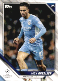 Jack Grealish Manchester City Topps UEFA Champions League Collection 2021/22 #132