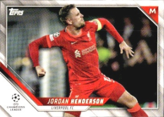 Jordan Henderson Liverpool Topps UEFA Champions League Collection 2021/22 #133