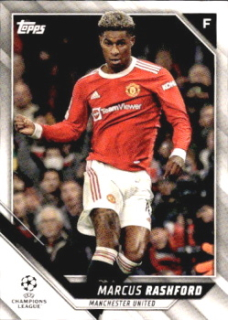 Marcus Rashford Manchester United Topps UEFA Champions League Collection 2021/22 #156