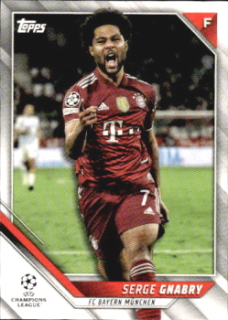 Serge Gnabry Bayern Munchen Topps UEFA Champions League Collection 2021/22 #163