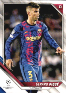 Gerard Pique FC Barcelona Topps UEFA Champions League Collection 2021/22 #174