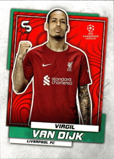 Virgil van Dijk Liverpool Topps UEFA Football Superstars 2022/23 #12