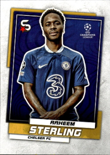 Raheem Sterling Chelsea Topps UEFA Football Superstars 2022/23 #27